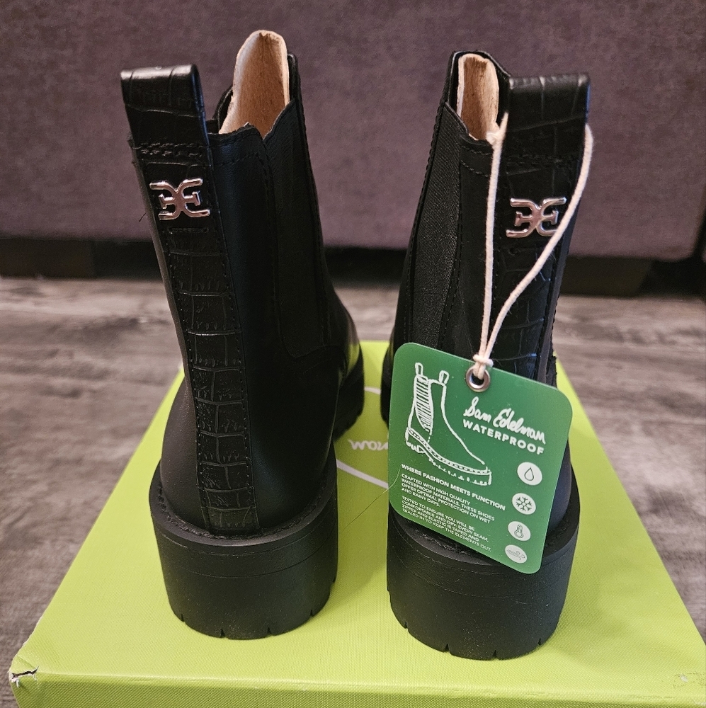 Sam Edelman Justina black leather boots - Picture 6 of 8